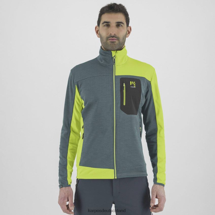 Vlies| de Karpos Männer Cherz-Fleece Nordatlantik/Kiwi Colada ZV820Z185