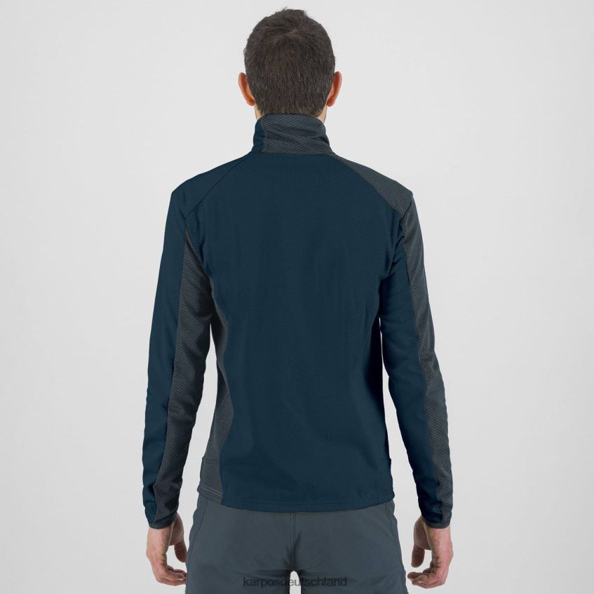 Vlies| de Karpos Männer Cherz-Fleece dunkler Schiefer/Mitternacht ZV820Z186