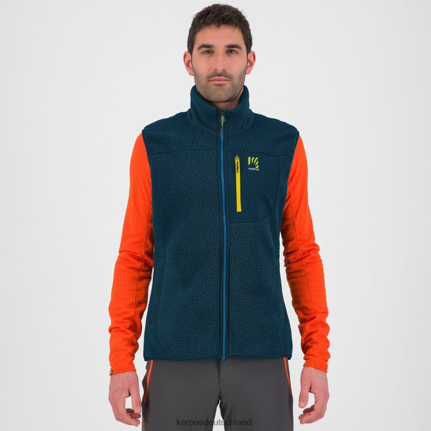 Vlies| de Karpos Männer Fleeceweste im Stil der 80er Jahre Mitternacht ZV820Z153