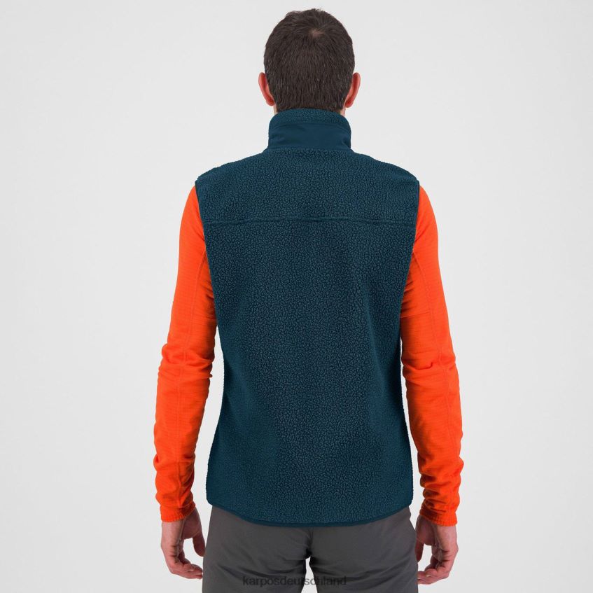 Vlies| de Karpos Männer Fleeceweste im Stil der 80er Jahre Mitternacht ZV820Z153