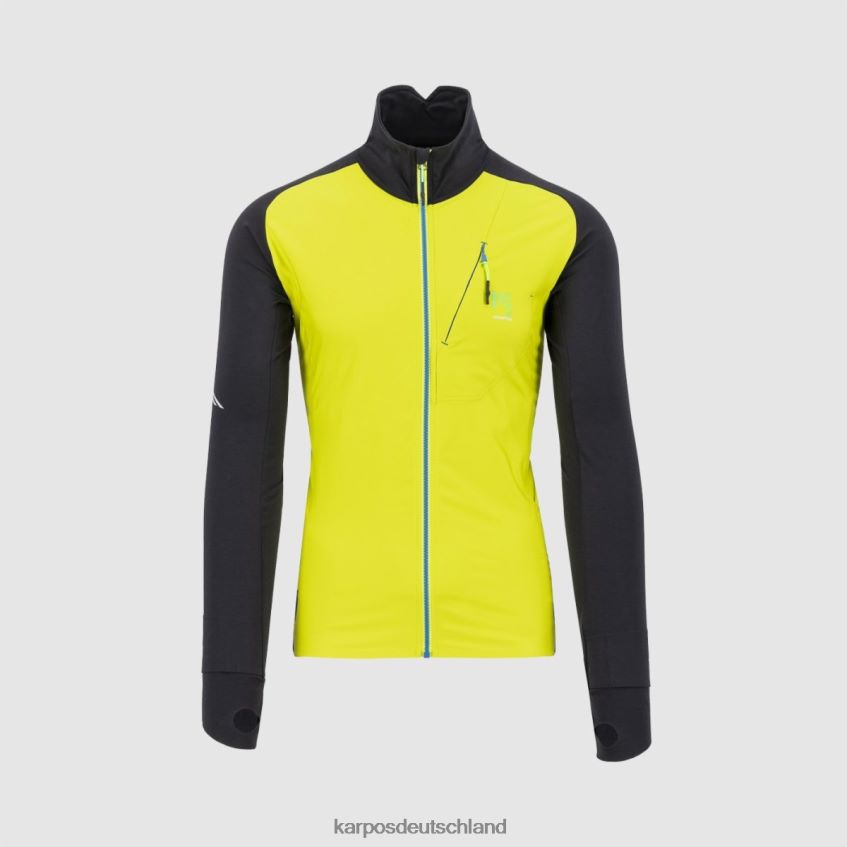 Vlies| de Karpos Männer Lavaredo-Fleece Schwefel schwarz/schwarz ZV820Z208