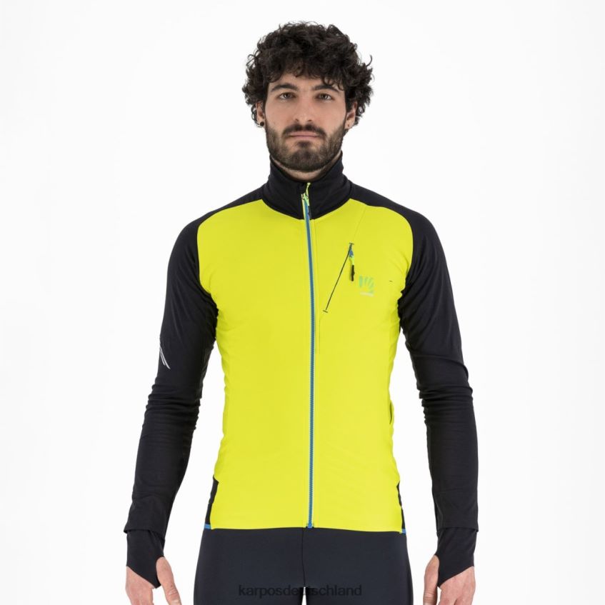 Vlies| de Karpos Männer Lavaredo-Fleece Schwefel schwarz/schwarz ZV820Z208