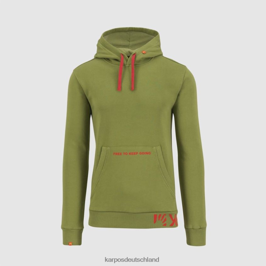 Vlies| de Karpos Männer Picchio-Kapuzenpullover Guacamole ZV820Z244