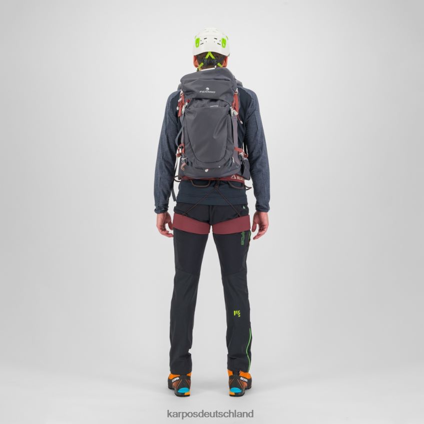 Vlies| de Karpos Männer Pizzocco Evo Fleece mit durchgehendem Reißverschluss Schwarz/Ombreblau/Jasmingrün ZV820Z209