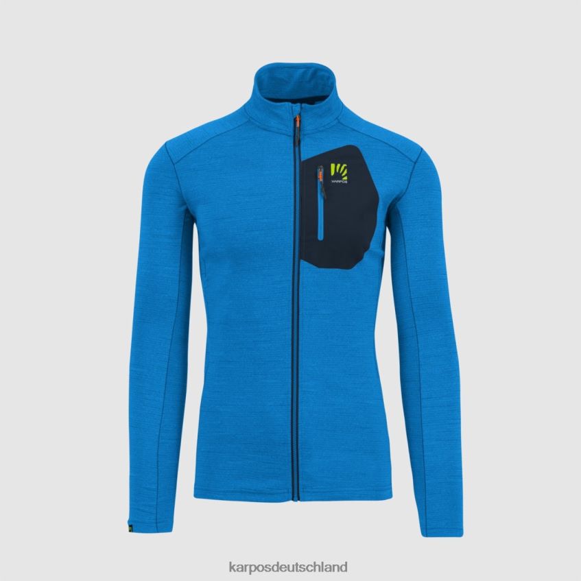 Vlies| de Karpos Männer Pomedes T-Shirt ls Indigo-Buntung/Weltraum ZV820Z246