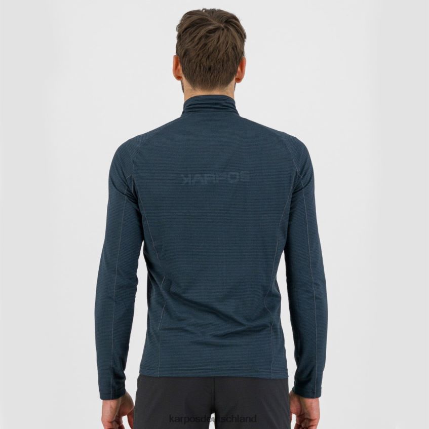 Vlies| de Karpos Männer Pomedes T-Shirt ls schwarz/jasmingrün ZV820Z247