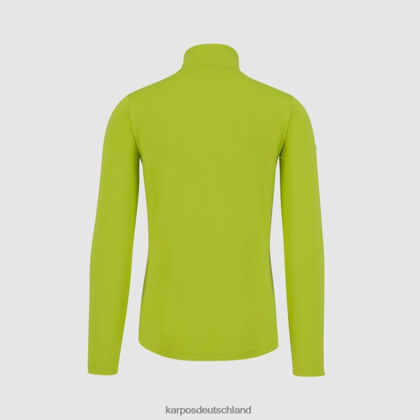 Vlies| de Karpos Männer Power-Fleece mit halbem Reißverschluss Grün ZV820Z251