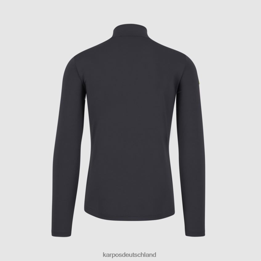 Vlies| de Karpos Männer Power-Fleece mit halbem Reißverschluss dunkelgrau ZV820Z252