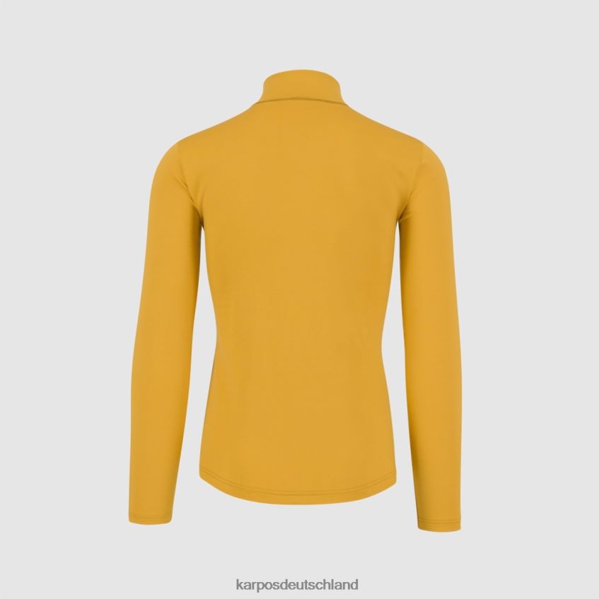 Vlies| de Karpos Männer Power-Fleece mit halbem Reißverschluss okra ZV820Z249