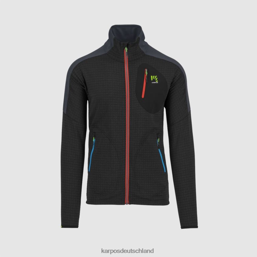 Vlies| de Karpos Männer Puez-Fleece Schwarz/Tusche ZV820Z221