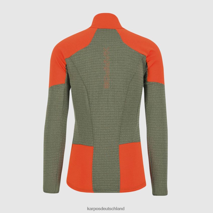 Vlies| de Karpos Männer Puez-Fleece Thymian/würzige Orange ZV820Z224