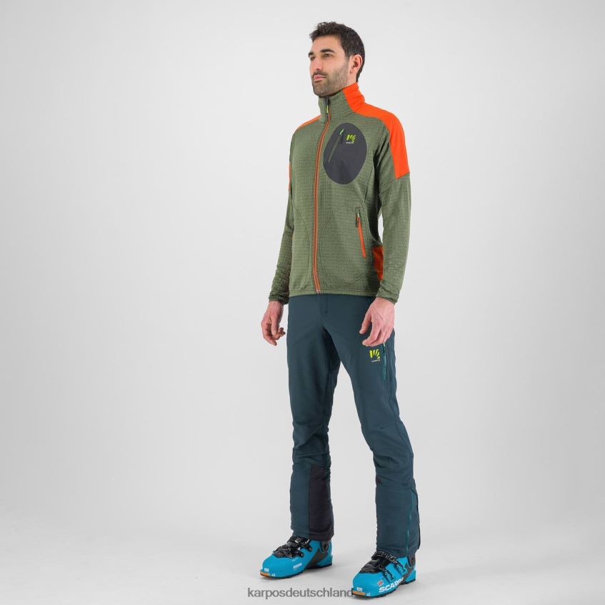 Vlies| de Karpos Männer Puez-Fleece Thymian/würzige Orange ZV820Z224