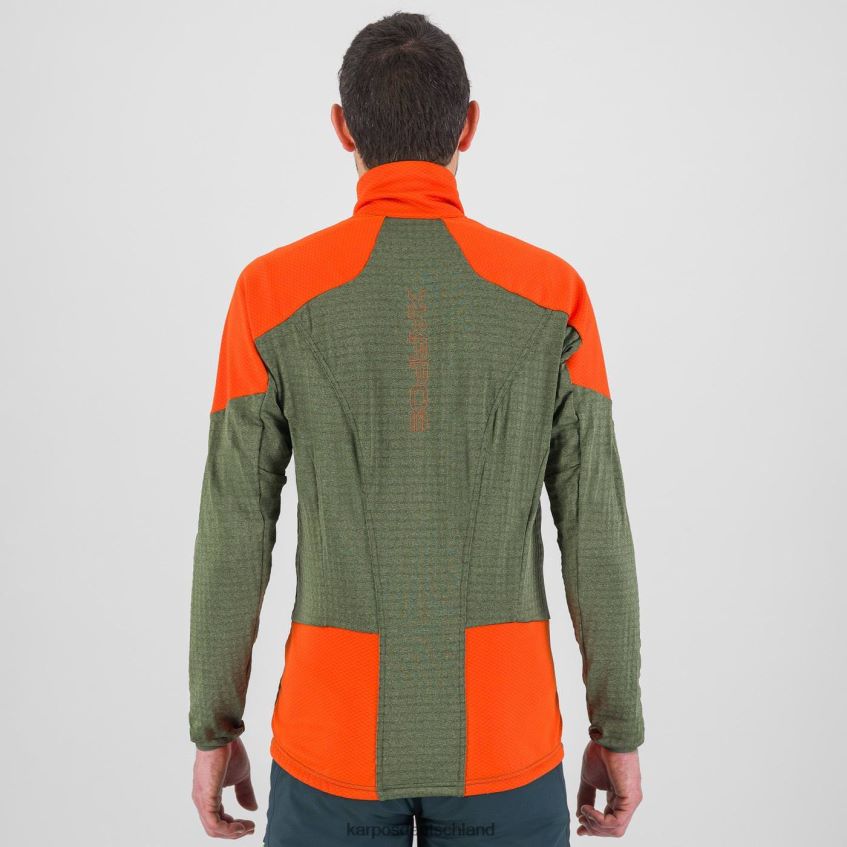 Vlies| de Karpos Männer Puez-Fleece Thymian/würzige Orange ZV820Z224