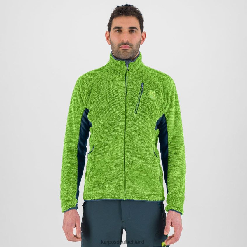 Vlies| de Karpos Männer Scheitelvlies Mitternacht/grüner Blitz ZV820Z190